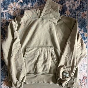 Daily Drills Unisex Oversized Hoodie - Sunbleached DD Green with
Bandana Patch
